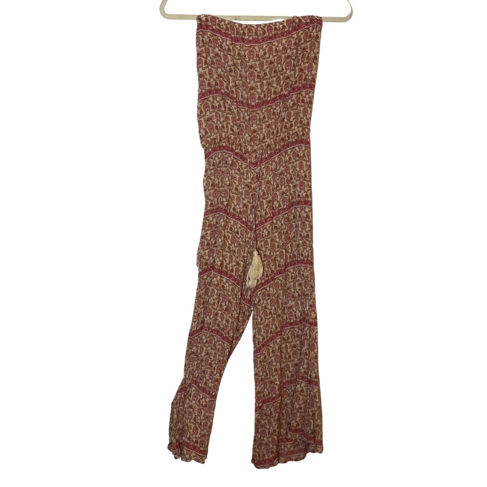 Strapless Linen Romper